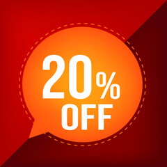 20% OFF - Discount for sales 