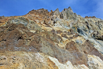 Mutnovsky volcano in Kamchatka Peninsula, Russia