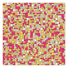 Fototapeta premium Offset Quads generative art background art illustration