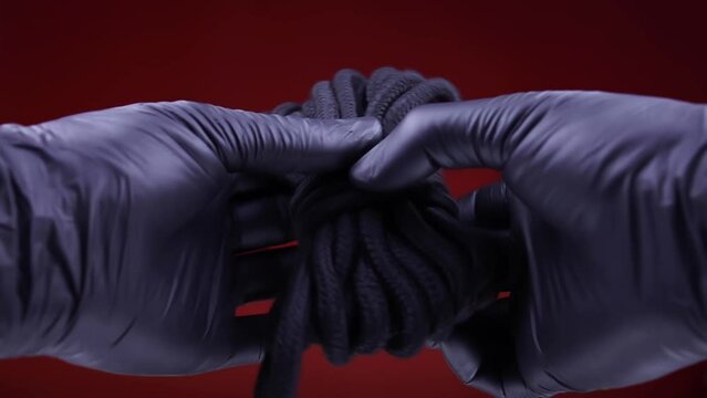 rope binding technique shibari erotic toys for adults. High quality FullHD footage