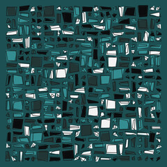 Obraz premium Offset Quads generative art background art illustration