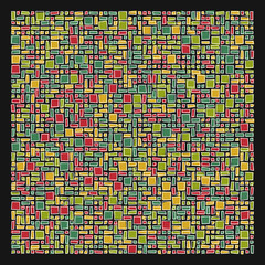 Fototapeta premium Offset Quads generative art background art illustration