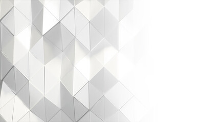 Fototapeta premium Abstract White triangle blackground . 3d illustration