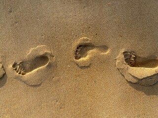 footprint on sand