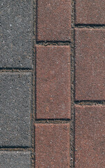 paving stones on the pavement 