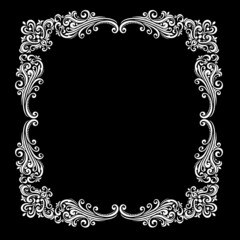 Oriental vector damask patterns for greeting cards and wedding invitations.