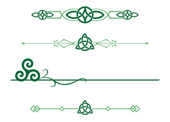 A set of Celtic design dividers
 - obrazy, fototapety, plakaty