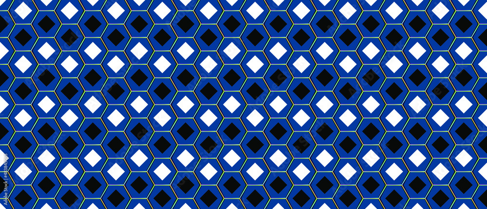 Poster abstract technology background with hexagons. modern vector illustration eps 10