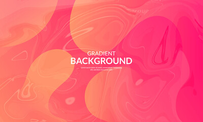 Abstract Colorful liquid background. Modern background design. gradient color. Orange Dynamic Waves. Fluid shapes composition. Fit for website, banners, wallpapers, brochure, posters