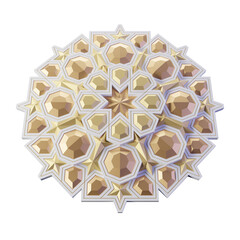 Islamic Mandala 3D Render Illustration