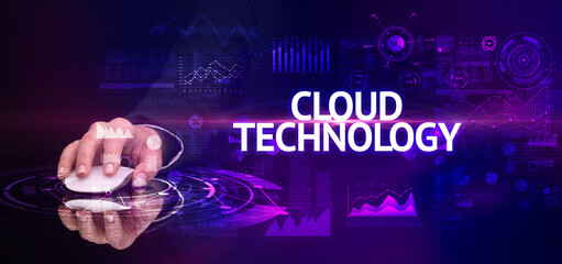hand holding wireless peripheral, modern technology concept