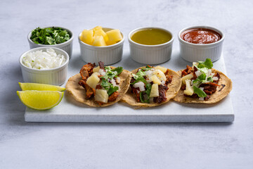 Traditional Mexican street food called 