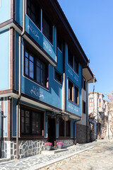 Naklejka premium Nineteenth Century Houses in old town of city of Plovdiv, Bulgaria