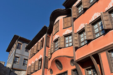 Nineteenth Century Houses in old town of city of Plovdiv, Bulgaria