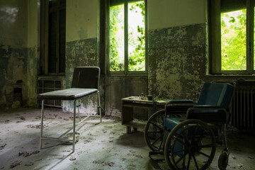 A scary place in an abandoned asylum