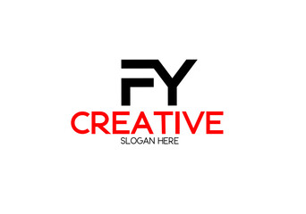 fy yf f y initial letter logo
