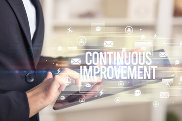 Close-up of a tablet searching modern technology concept