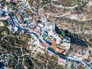 Fotobehang Pueblo mágico Peña de Bernal - Querétaro  drone view © Mylifeontopdm