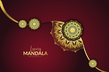 Luxury gold pattern ornamental mandala design background	