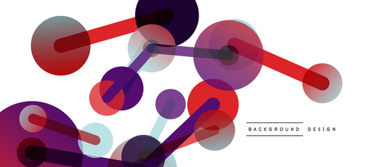 Network concept abstract background. Dots connection. Big data idea. Business template for wallpaper, banner, background or landing