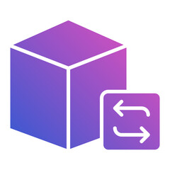 Update Blockchain Refresh flat gradient icon