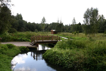 Page River in the village of Radonezh, Sergiev Posad district, Moscow region