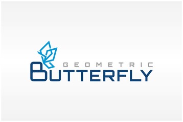 butterfly geometric logo