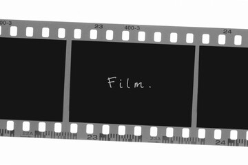 35mm strip.black and white frame