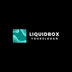 COLORFUL MODERN LIQUID BOX LOGO DESIGN