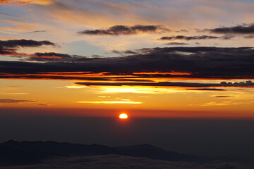 富士山山頂からの日の出