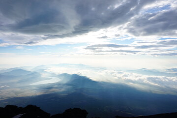富士山山頂からの日の出