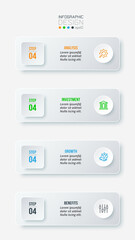 Infographic template business concept  with workflow.