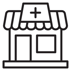 Obraz premium Pharmacy line icon