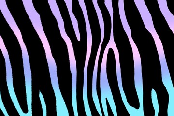 Pattern with zebra print. Black gradient background.	