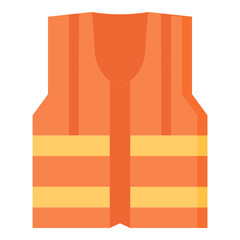 Safety Vest flat icon