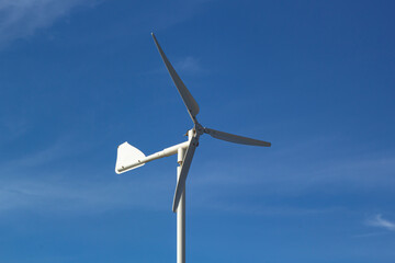 Close up of a small windmill