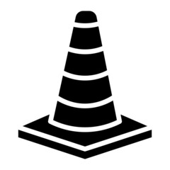 Traffic Cone glyph icon