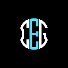 Fototapeta CEG letter logo creative design. CEG unique design obraz