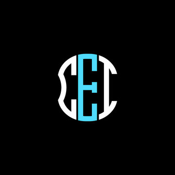 CEI letter logo creative design. CEI unique design
