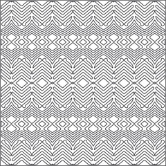 
Vector pattern with symmetrical elements . Repeating geometric tiles from striped elements.Monochrome texture.Black and 
white pattern for wallpapers and backgrounds.line art.