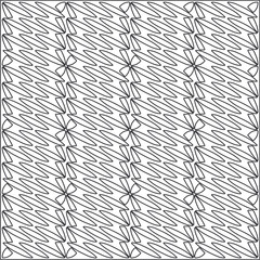 
Vector pattern with symmetrical elements . Repeating geometric tiles from striped elements.Monochrome texture.Black and 
white pattern for wallpapers and backgrounds.line art.