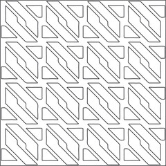 
Vector pattern with symmetrical elements . Repeating geometric tiles from striped elements.Monochrome texture.Black and 
white pattern for wallpapers and backgrounds.line art.