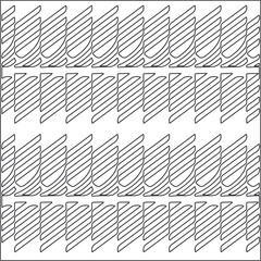 Vector pattern with symmetrical elements . Repeating geometric tiles from striped elements.Monochrome texture.Black and 
white pattern for wallpapers and backgrounds.line art.
