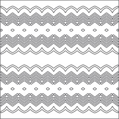 Vector pattern with symmetrical elements . Repeating geometric tiles from striped elements.Monochrome texture.Black and 
white pattern for wallpapers and backgrounds.line art.