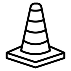 Traffic Cone line icon