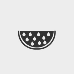 Watermelon vector icon illustration sign