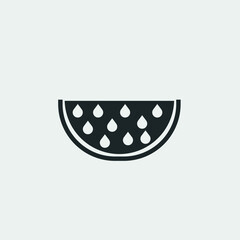 Watermelon vector icon illustration sign