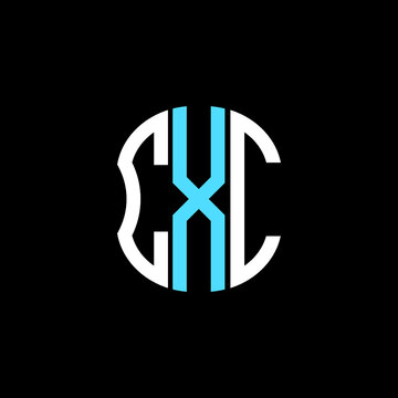 CXC letter logo creative design with vector graphic