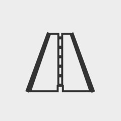 Highway vector icon illustration sign