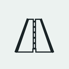 Highway vector icon illustration sign